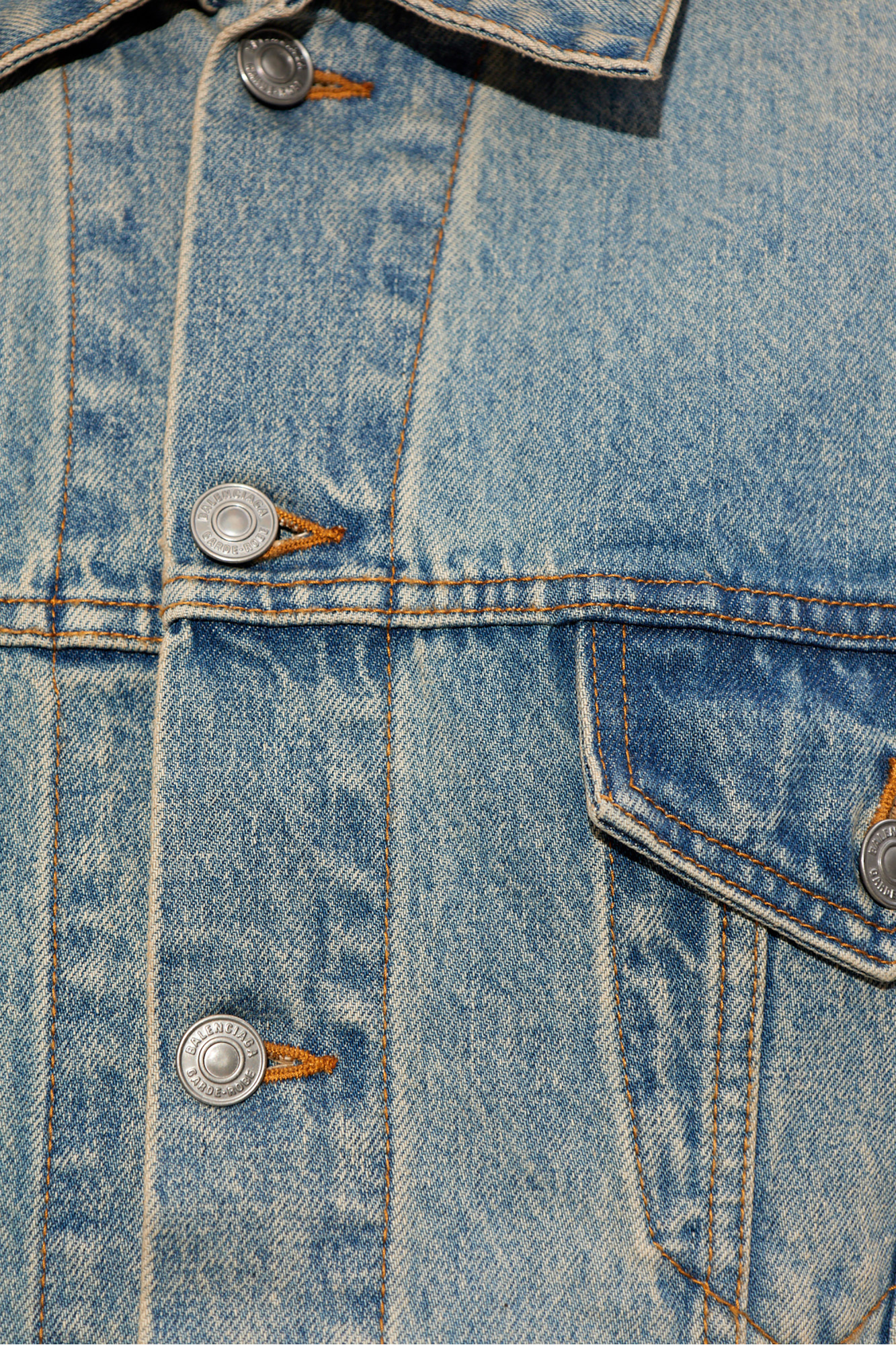 BALENCIAGA｜DENIM JACKETS (773776 TJW79 4076) Light blue Denim jacket Balenciaga - Vitkac GB